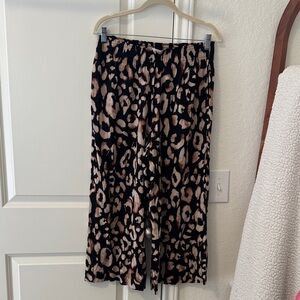 H&M Animal Print wide Leg Pants